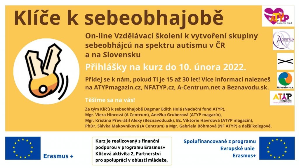 Vzdělávací kurz pro přípravu česko-slovenské svébytné skupiny sebeobhájců na spektru autismu Klíče k sebeobhajobě 1