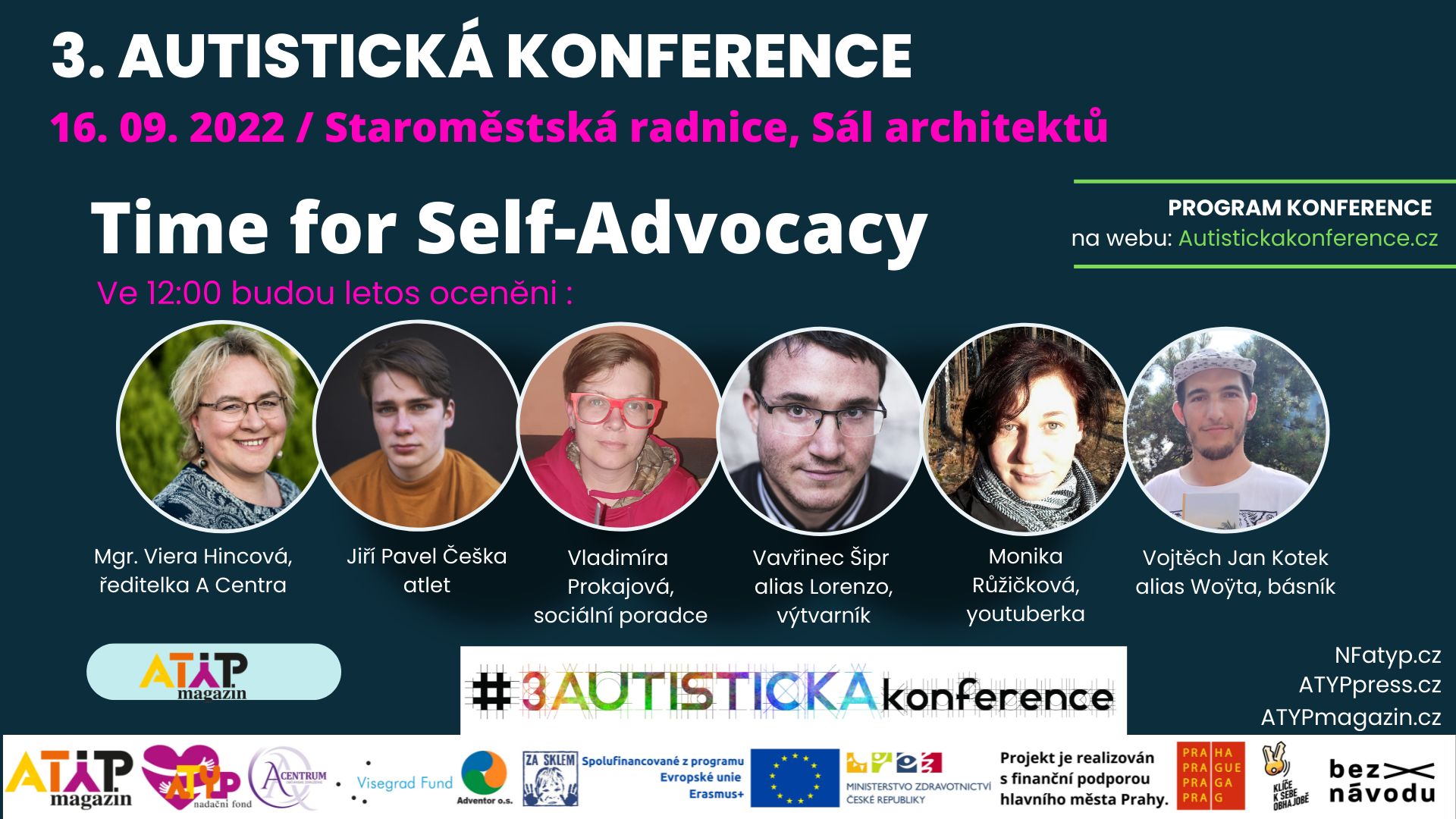 3. Autistická konference bude mít mnoho novinek a také se v rámci ní uskuteční setkání sebeobhájců na spektru autismu z České a Slovenské republiky 7